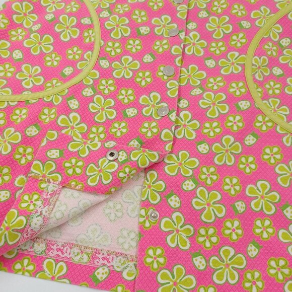 Lilly Pulitzer Skirt Womens Sz 2 Retro Floral Lady Bugs Dune Buggy Pockets Snap - Picture 8 of 12